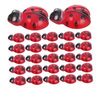 iplusmile 200 Pièces Mini Ladybug Decorations Resin Figurines for Fairy Garden Dollhouse Micro Landscape Indoor Outdoor Ornaments