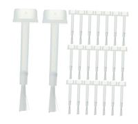 iplusmile 200 pièces Pinceaux Vernis à Ongles Longs Ronds Outil de Manucure Créatif Brosse à Huile à Ongles Pratique