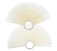 iplusmile 200pièces Palette Ongles Pour Art Ongles Capsules Colorées Éventail Avec Anneaux Métalliques Pour Formation Et Salons De Manucure