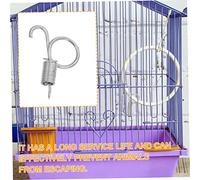 iplusmile 20pièces Crochets à Ressort pour Porte De Cage De Lapin Fixation Multifonction pour Cage à Animaux Crochet Acier Haute Résistance Adapté pour Portes à Charnière Gauche Et Droite