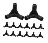 iplusmile 24 pièces Connecteurs Plastique pour Tente Raccords Angle Voies Résistants PE pour Cadre de Chapiteau Accessoires pour Tente de Jardin et Serre