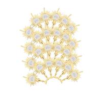 iplusmile 24 pièces Décorations de Fête Religieuses Ornement Vintage Symbole Sacré pour Gâteau Topper Lumière Sacrée Église Décorations pour Table de Fête Chrétienne