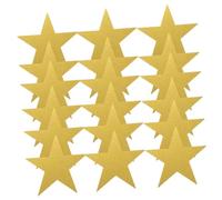 iplusmile 24 pièces Étoiles Dorées Papier Pailleté Décorations Découpées pour Tableau Classe Fête Anniversaire Confettis