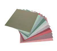 iplusmile 25 Feuilles Papier Scrapbooking Double Face Bloc à Motifs Colorés pour Création Cartes Origami Album Photo et Emballage Cadeau DIY