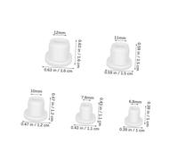 iplusmile 25 Pièces Lot de Bouchons Silicone pour Salière Poivrière Bouchons de Remplacement Réutilisables pour Bouteilles Dépices Multiples Adaptés Aux Pots et Tubes
