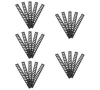 iplusmile 25 Pièces Protège Lame en Plastique Noir, Rangement Sûr | Antidérapant, pour Cuisines Maison et Professionnelles, Adapté à Plusieurs Types de Lames, Aide au Transport