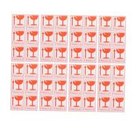 iplusmile 258 pièces Lot de Autocollants Adhésifs Rouges Étiquettes de Mise Garde pour Expédition Collage Cartons Verre Étiquettes Résistantes et Faciles à Enlever sans Trace