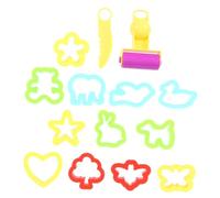 iplusmile 28 pièces Outils Plastique Pâte à Modeler avec Moules DIY pour Garçon Fille Kit Modelage Sécurisé avec Bords Lisses Création Facile de Formes Amusantes pour Garçons et Filles