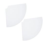 iplusmile 2Ensembles Étagère Murale Flottante Lot de Support Angle Multifonctionnel pour Haut Parleur Décoration Rangement Cuisine Salle de Bain Chambre Installation