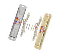 iplusmile 2ensembles Mezouza De Maison Judaïque Métal avec Parchemin Décoration Intérieure pour Porte Ornement Religieux Compact