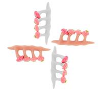 iplusmile 2ensembles Séparateur Orteils Silicone Pour Pédicure Lot De Écarteurs Orteils Blancs Et Chair Pour Manucure Et Nail Art