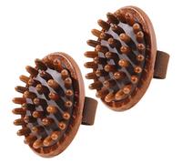 iplusmile 2pièces Brosse de Massage Manuelle pour Méridiens Exfoliant Corps et Chevelu Kit de Brosses pour Jambes et Dos Outil de Portable