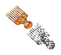 iplusmile 2pièces Peigne à Cheveux avec Dents Larges pour Coiffure et Démêlage Outil Professionnel pour Tresses Cheveux Afro et Salon Lot Couleur Aléatoire