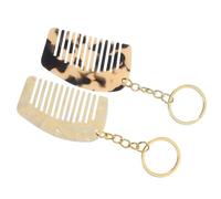 iplusmile 2pièces Peigne à Dents Larges De Poche Peigne Démêlant Pour Cheveux Mouillés Porte-clés Voyage