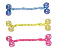 iplusmile 3 Élastiques Cheveux Acryliques Boules Décoratives de Cercles Élastiques Résistants et Extensibles et Filles Accessoires Coiffure Multicolores Couleur Couleur Aléatoire