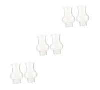 iplusmile 3 Ensembles Accessoires pour Lampes À Pétrole Rustique Aheurs De Remplacement Rétro Abat-Jour en Verre Lampe À Huile Abats-Jour Abat-Jour pour Lampe À Pétrole Un Verre 2 Pièces * 3