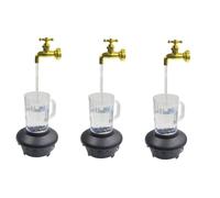 iplusmile 3 Ensembles Ornements de Robinet Fontaine à Eau Courante Invisible Fountaines de Sol Cascade de Fontaine de Table Fontaine à Bec Qui coule décor de Fontaine à Eau Plastique