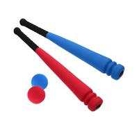 iplusmile 3 Ensembles Set de Batte Baseball Mousse pour Garçon Fille Sécurisé et Portable Battes et Balles Couleurs Aléatoires pour Jeux Extérieurs et Activités Familiales