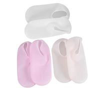 iplusmile 3 Lot Couvre Silicone Hydratants Chaussettes Spa Dessèchement et Peeling pour Talons Secs et Abîmés Protection Confortable pour Soins Domicile et Voyage