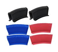 iplusmile 3 paires Housses de Poignées Silicone Épaisses Protection Antidérapante et Résistante Chaleur pour Casseroles Poêles et Marmites Accessoires Cuisine Tout Feu Protège Mains