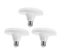 iplusmile 3 Pièces Ampoule LED Grosse Puissance 24w 220v E27, Blanche | Corps PC Plat, Culot à Vis Standard, Éclairage Intérieur pour Plafonnier, Placard et Plantes