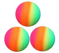 iplusmile 3 pièces Balles Gonflables Arc Ciel Ballons PVC Épais Garçon Fille pour Jeux Extérieurs Plage Handball et Activités
