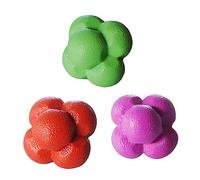 iplusmile 3 pièces Ballon Hexagonal Fitness Balle Agile de Réaction pour Entraînement à Balles de Réactivité pour Exercices Fitness et Rééducation Manuelle Couleur Couleur Aléatoire