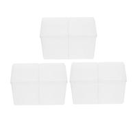iplusmile 3 pièces Boîte Rangement Lingettes Démaquillantes Compartiments Plastique Organisateur Maquillage Pratique pour Lingettes Accessoire Beauté et Fonctionnel Couleur