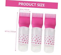 iplusmile 3 pièces Bouteilles Applicatrices de Coloration pour Cheveux Peigne à et Échelle Graduée pour et Permanente Couleur Rose
