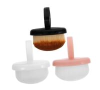 iplusmile 3 pièces Brosse Douce pour Ongles Brosse Dépoussiérante Manucure Portable Nettoyage Délicat des Ongles Outil Multifonction pour Techniciens Ongulaires Noir Rose Blanc