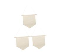 iplusmile 3 Pièces Canvas Hanging Banner Plain Display For Enamel Pins Brooches Badge Collections DIY Decoration For Weddings Anniversaries Christmas