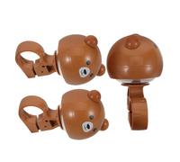 iplusmile 3 Pièces Cloche de Vélo Garçon Fille Rotative avec Ours Cartoon Sonnette Sonore Puissante et Facile à Presser Accessoires Vélo pour Filles Garçons Trottinettes et VTT