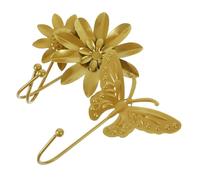 iplusmile 3 pièces Crochets Muraux Métalliques sans Perçage Supports Miniatures pour Manteaux et Clés Porte-manteaux Décoratifs Robustes pour Entrée et Rangement