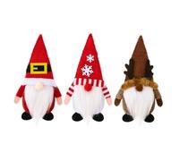 iplusmile 3 pièces Décoration de Table de Noël Porte Couverts Gnome pour Fourchettes et Cuillères Housses Festives pour Bouteilles Ambiance pour Repas de Fête