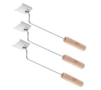 iplusmile 3 pièces Éplucheur Épi de Maïs Inox avec Manche Bois Ergonomique Décapant Rapide et Tranchant pour Cuisine Familiale Compacte
