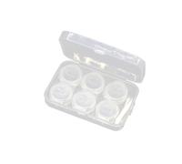 iplusmile 3 Pièces Étui à Lentilles en Plastique PP, Portable Léger | Coque à Clapet, Rangement pour Paquet ou Table, Livré avec Pinces et Bâtonnet D'aspiration