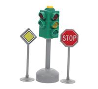 iplusmile 3 pièces Feu de Circulation LED pour Garçon Fille avec Signal Piéton et Voiture Éducatif Multifonctionnel pour Apprentissage des Règles de Circulation Simulation Interactive avec