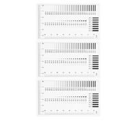 iplusmile 3 pièces Jauge de Mesure Précise pour Inspection Défauts Surface Règle Compacte Portable pour Détection Fissures et Mesure Écarts