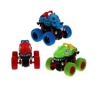 iplusmile 3 pièces Jouets Voiture Tout Terrain à Modèles de Voitures pour Garçon Fille Surface Lisse et Bords Arrondis Jouets Éducatifs pour Limagination Développement Intellectuel et