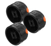 iplusmile 3 Pièces Lot de Boutons de Commande Rotatifs pour Cuisinière à Gaz et Four de Rechange Axe Anneau Noir Remplacement Précis pour Plaques de Cuisson et Rôtissoirs Électriques