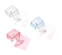 iplusmile 3 pièces Manicure Art Stampers Transparent Rectangular DIY Nail Stamping Tools For Salon And Home Use With Design