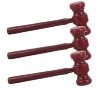 iplusmile 3 pièces Marteau Bois pour Garçon Fille de Juge Bois pour Jeux de Rôle Accessoire Costume Justice pour Garçons et Filles Dès la Naissance