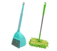 iplusmile 3 pièces Mini Balai avec Pelle et Serpillière Ensemble Outils de Nettoyage pour Garçon Fille Balai Détachable et Manche Jeu Éducatif Ménage pour et Garçons