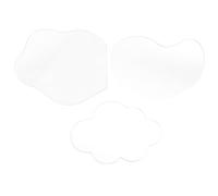 iplusmile 3 Pièces Miroir de Village de Noël en Acrylique, Nuage et Goutte | Réfléchit les Éclats Miniatures, Léger et Résistant aux Chocs, pour Décors de Noël et Vitrines Maison