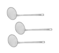iplusmile 3 pièces Passoire à Nouilles Acier Inoxydable Filtre Drain Fine Maille Passoire Cuisine avec Manche Long pour Maison et Restaurant