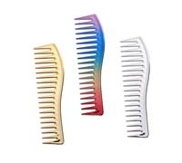 iplusmile 3 pièces Peigne Coiffage Professionnel Dents Larges pour Coiffure Homme Outil de Coupe et Style Brillant pour Cheveux avec Cire et Soin Peigne Barbier Salon