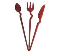 iplusmile 3 Pièces Retro Wooden Hair Sticks Set Cutlery-shaped Traditional Chinese Hairpins For Elegant Updos And Daily Hairstyles