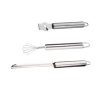 iplusmile 3 Pièces Set de Râpes Fruits Acier Inoxydable Zesteur Citron Multifonction pour Citron Noix de et Ananas Outil de Cuisine Pratique et Compact