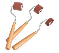 iplusmile 3 pièces Set de Rouleaux en Caoutchouc pour Linogravure Ergonomiques pour Impression Peinture et Collage Outils Polyvalents pour Loisirs Manuels