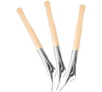 iplusmile 3 pièces Set de Stylos Batik pour Sculpture et Peinture sur Argile Outils de Gravure Cire et Poterie DIY Accessoires de Modelage pour Bricolage et Loisirs Créatifs